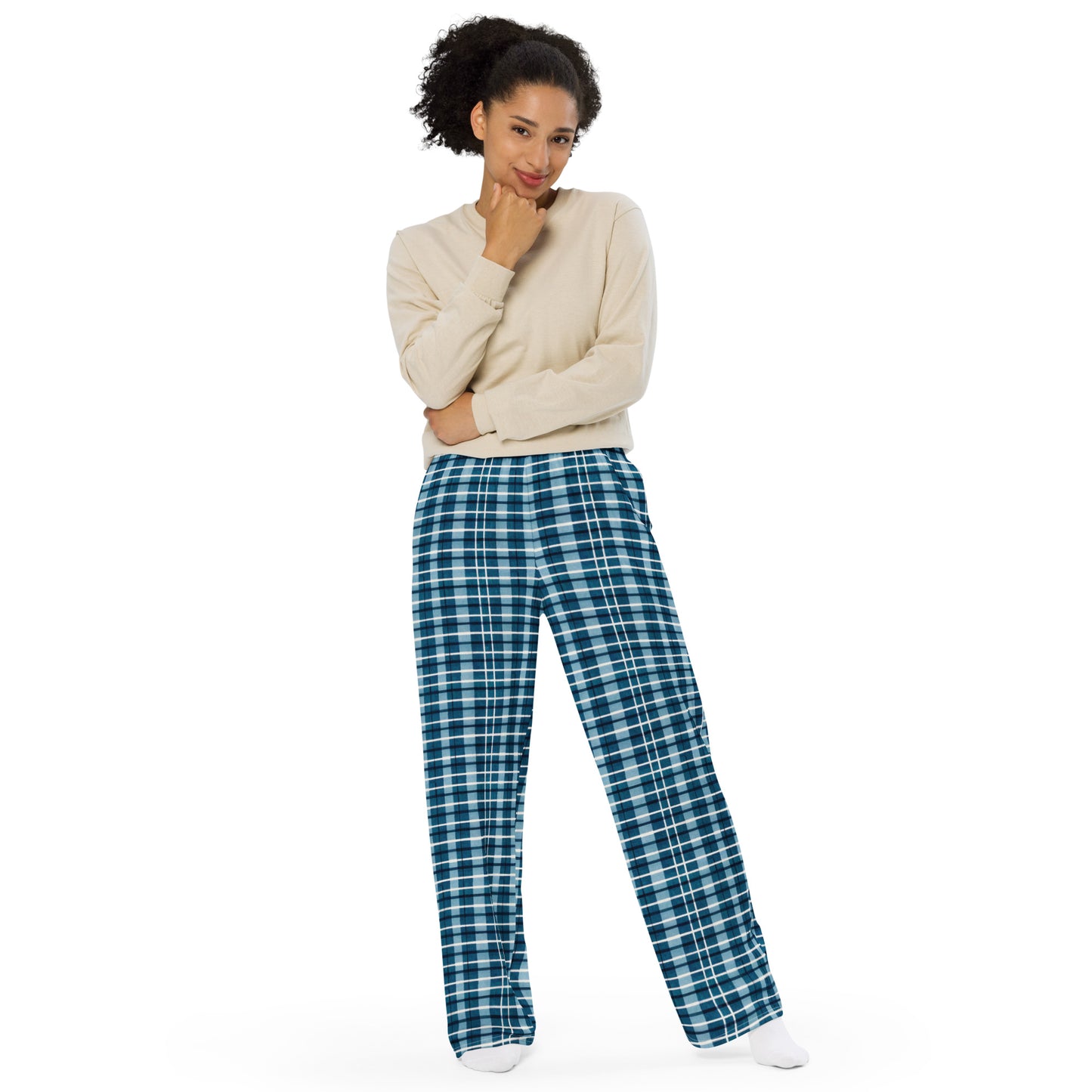 Scotsman’s Skyward Plaid Women’s wide-leg pants