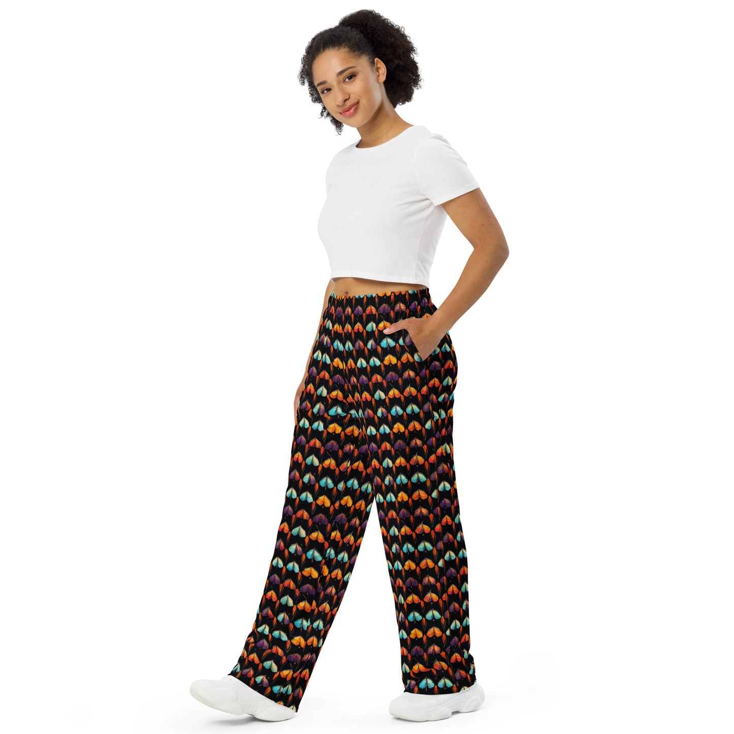 Quilted Wings Women’s wide-leg pants