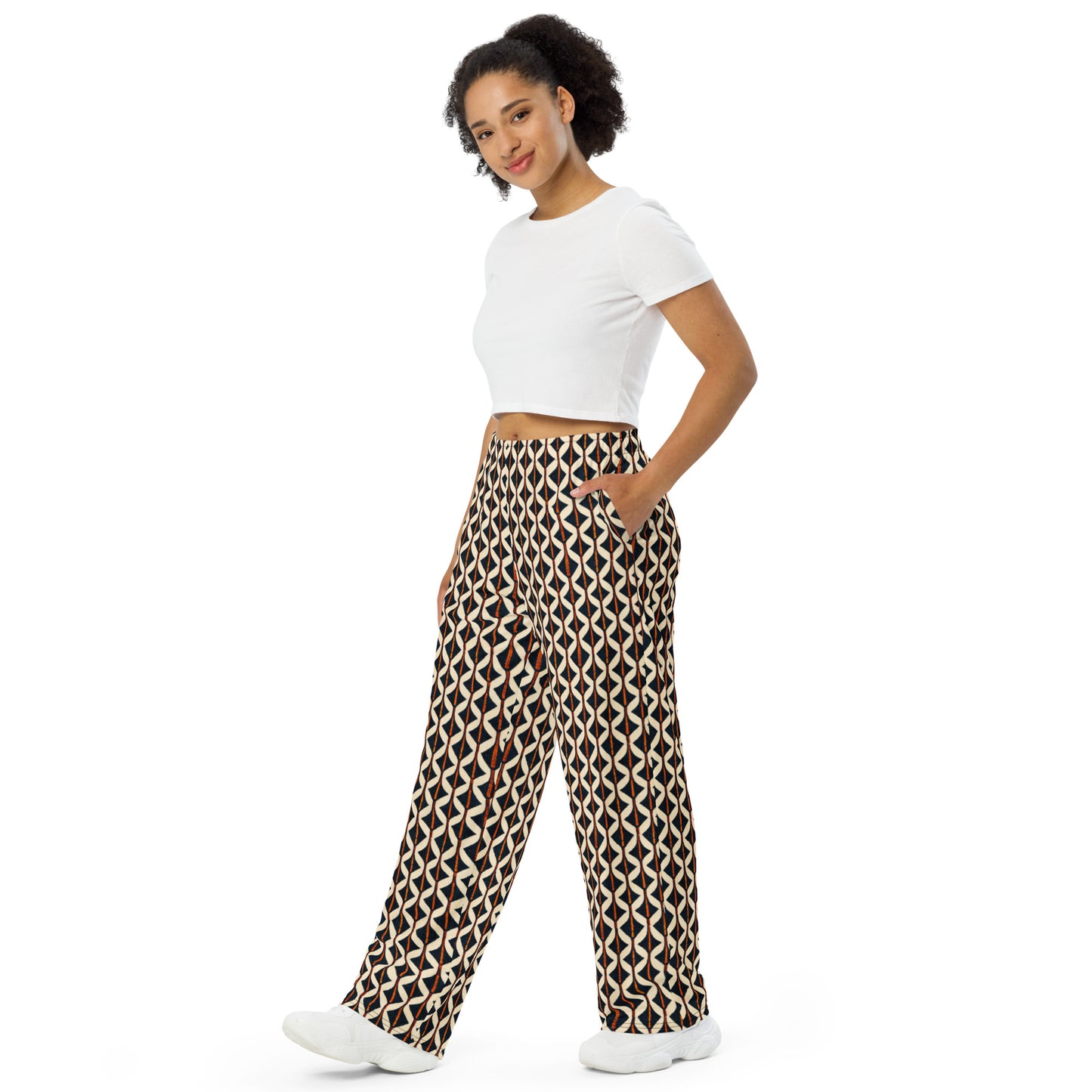 Tribal Tones In Harmony Women’s wide-leg pants