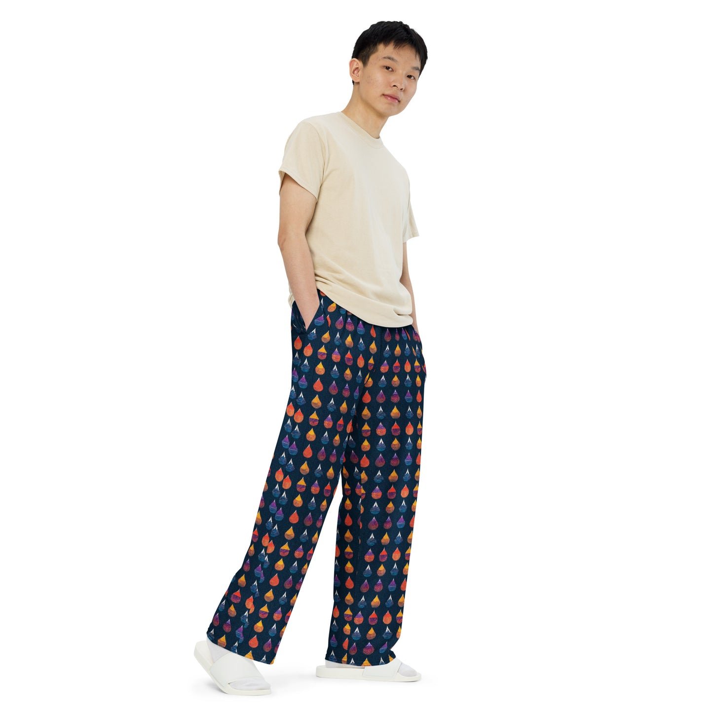 Prismatic Precipitation Men’s wide-leg pants