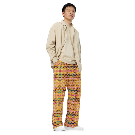 Rainbow Hive Radiance Men’s wide-leg pants