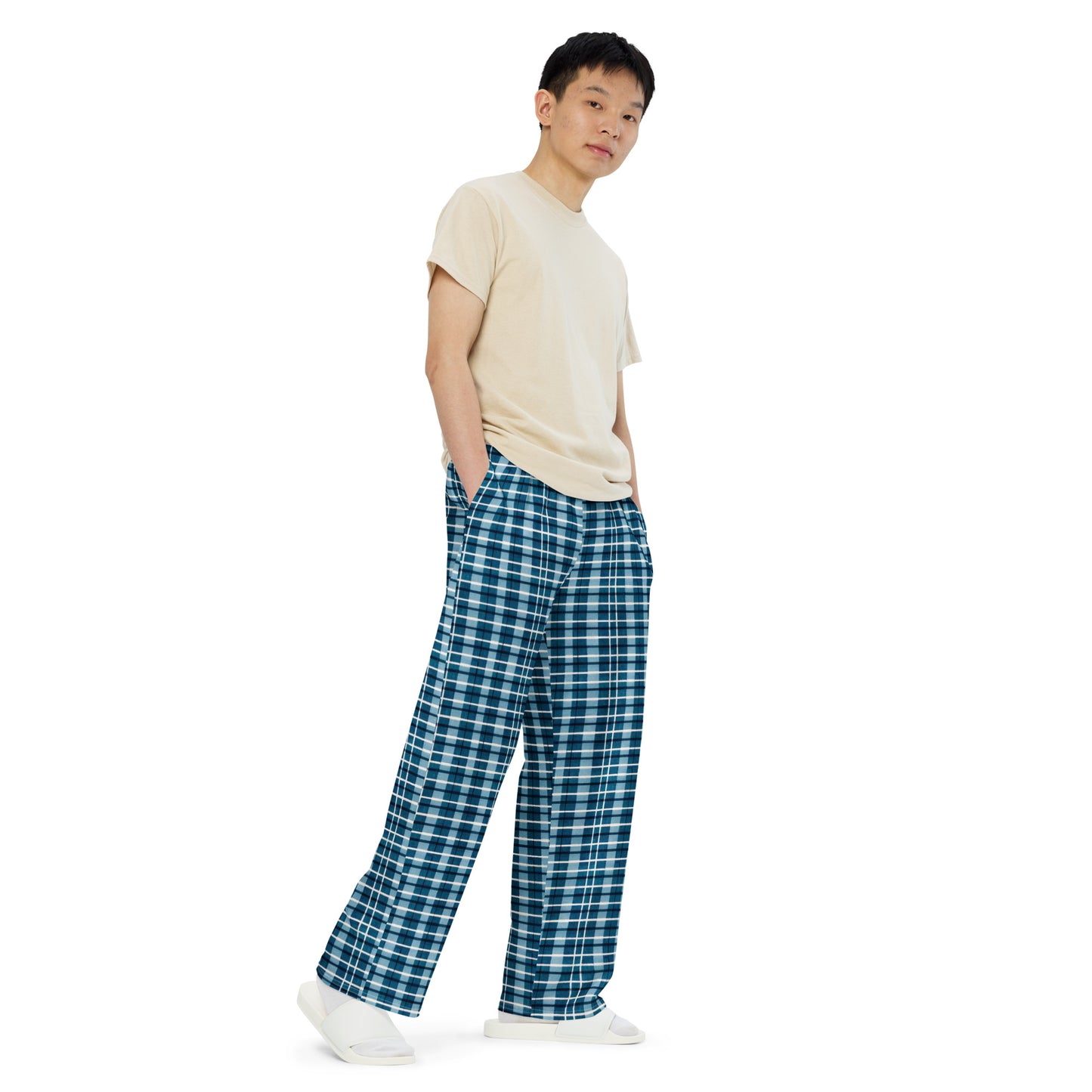 Scotsman’s Skyward Plaid Men’s wide-leg pants