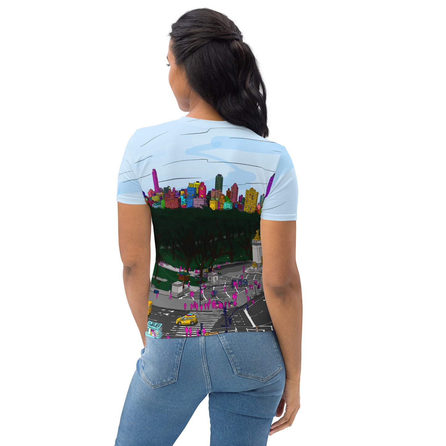 Central Park & Columbus Circle from Dizzy’s NYC Women's T-shirt