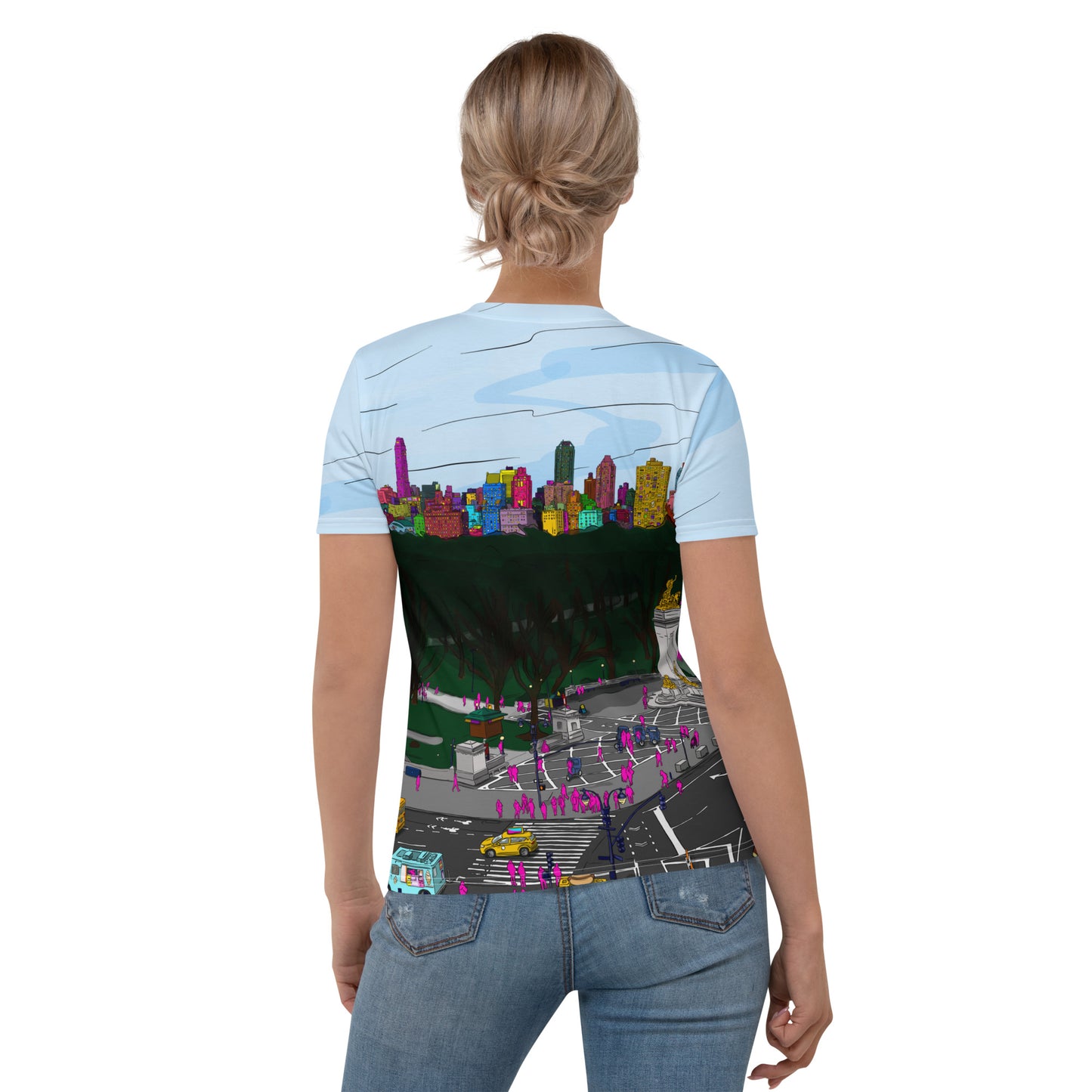 Central Park & Columbus Circle from Dizzy’s NYC Women's T-shirt