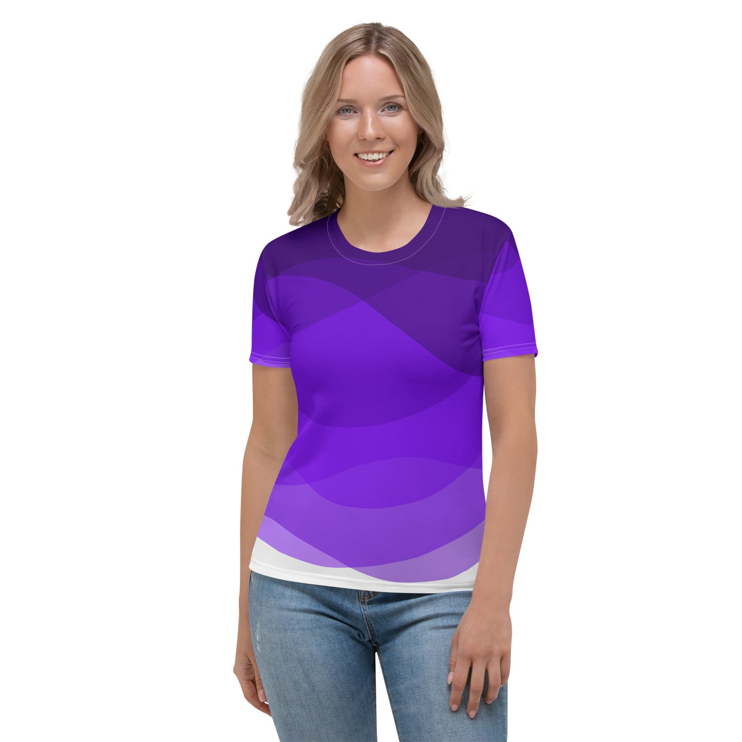 Violet Swirls Women's T-shirt