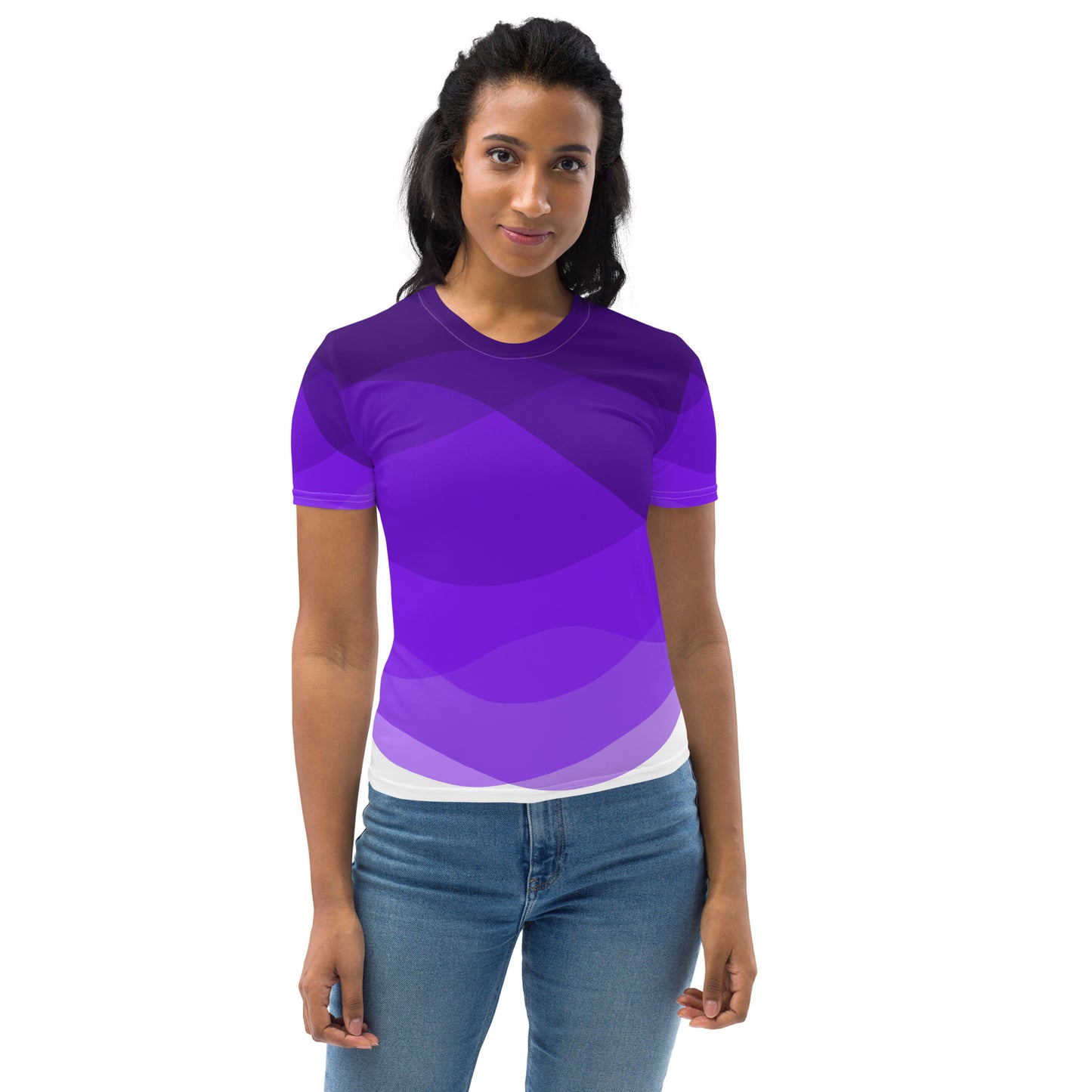 Violet Swirls Women's T-shirt