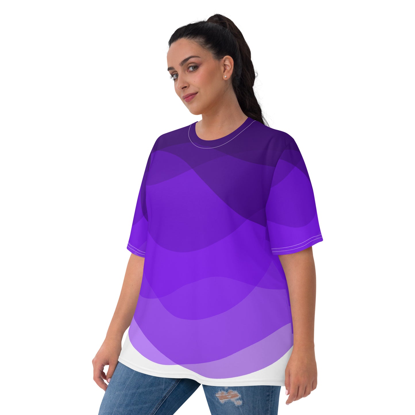 Violet Swirls Women's T-shirt