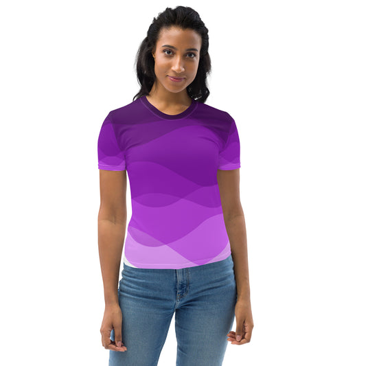 Plum Waves Women's T-shirt