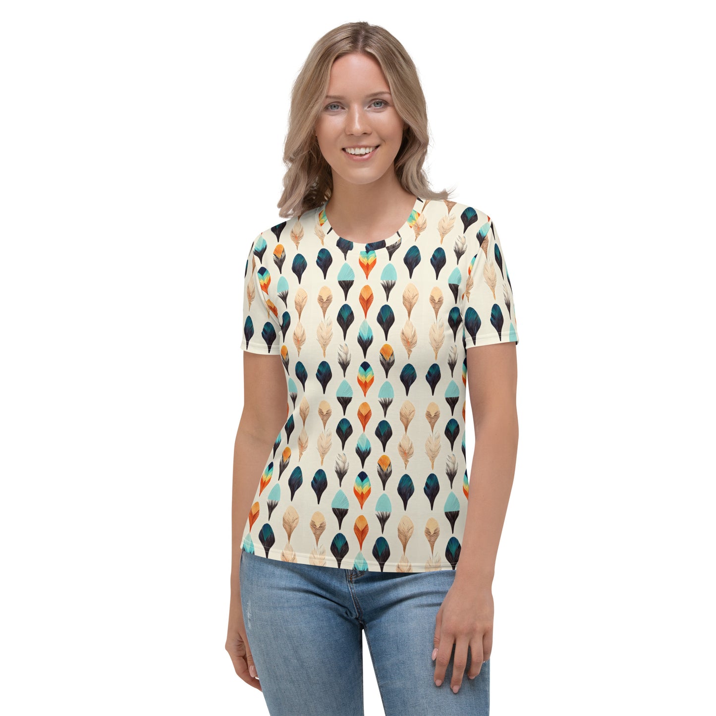 Colorful Plumes Women's T-shirt