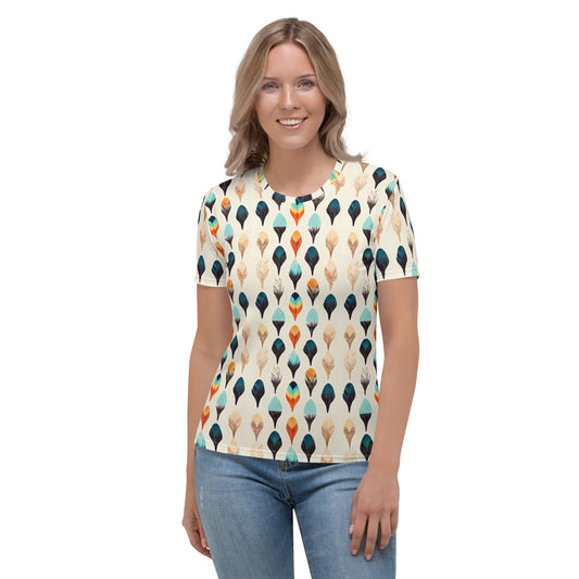 Colorful Plumes Women's T-shirt