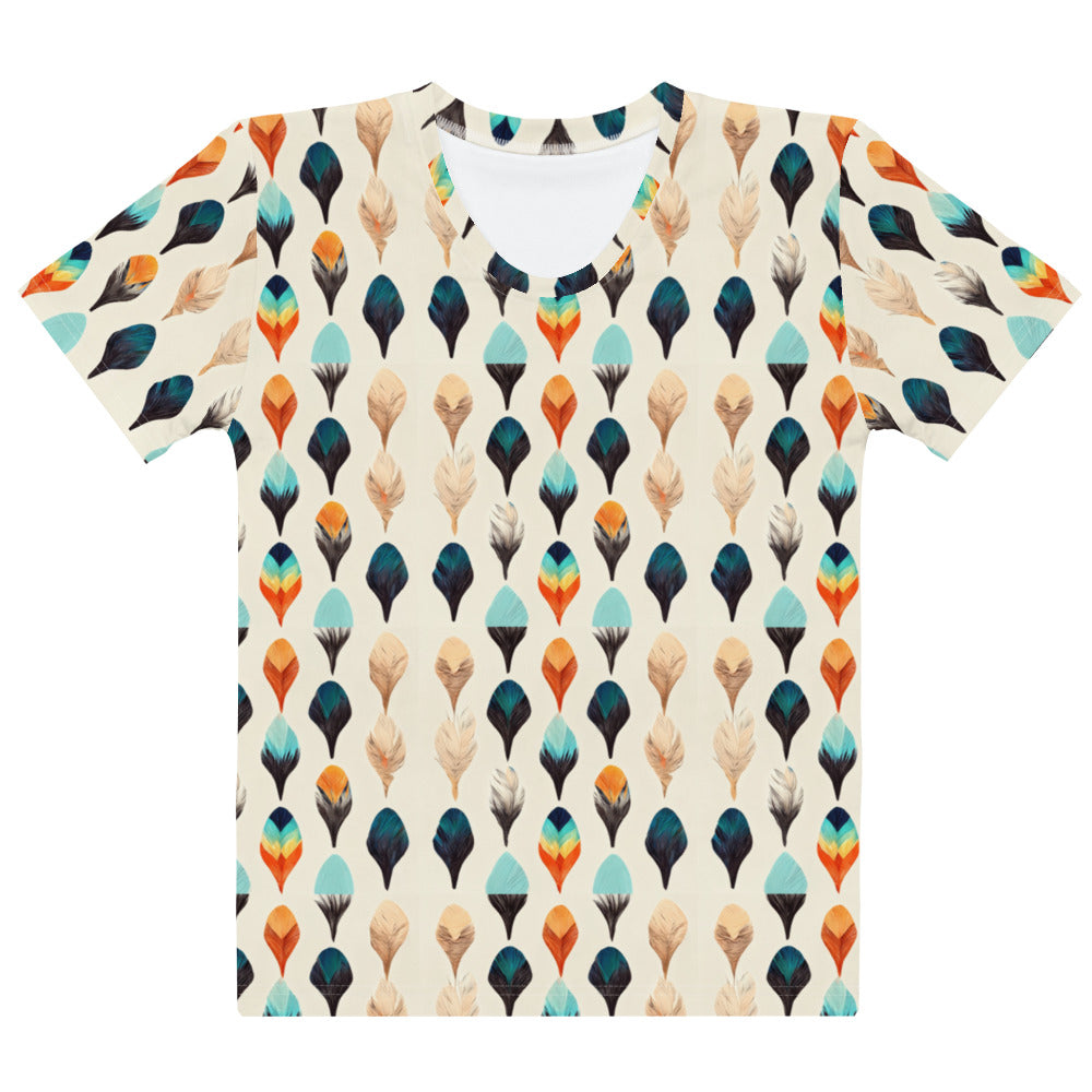 Colorful Plumes Women's T-shirt