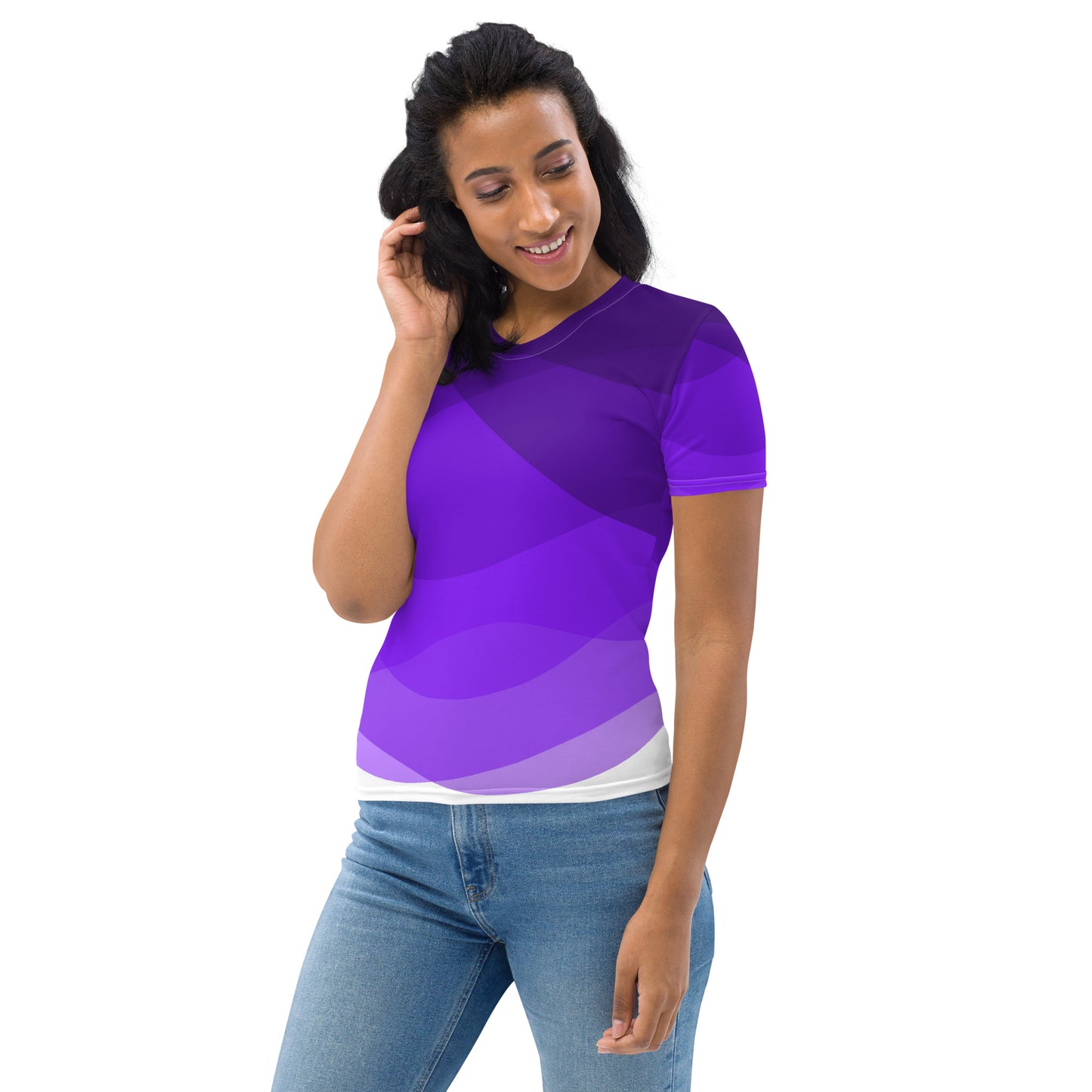 Violet Swirls Women's T-shirt