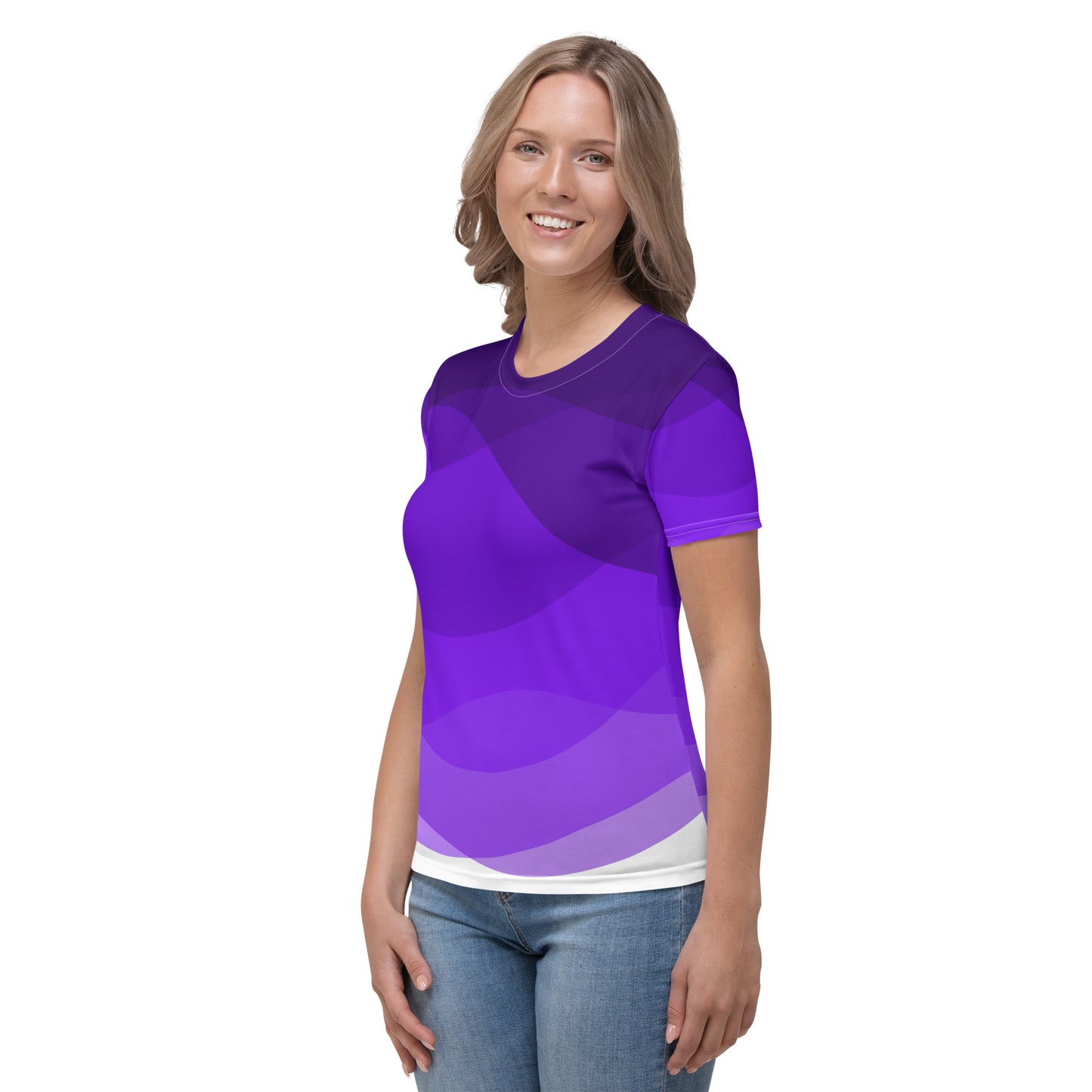 Violet Swirls Women's T-shirt