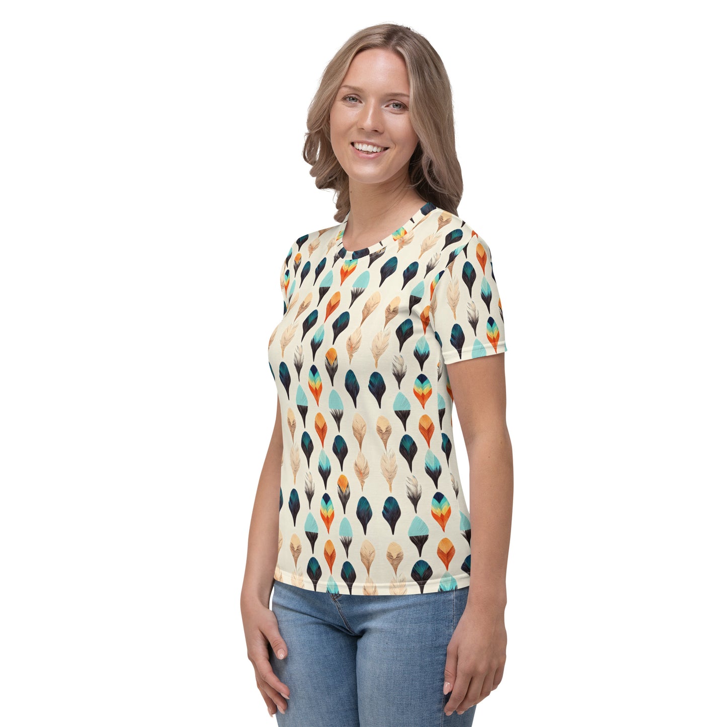 Colorful Plumes Women's T-shirt