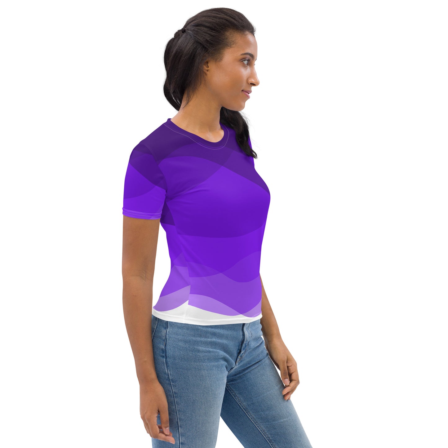 Violet Swirls Women's T-shirt