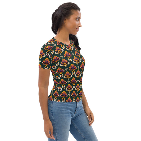 Taza’s Radiant Petals Women's T-shirt