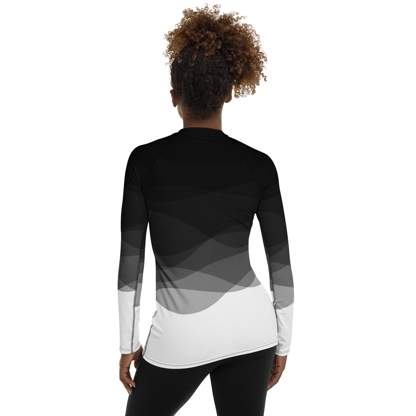 Graphite Waves Women's Rash Guard