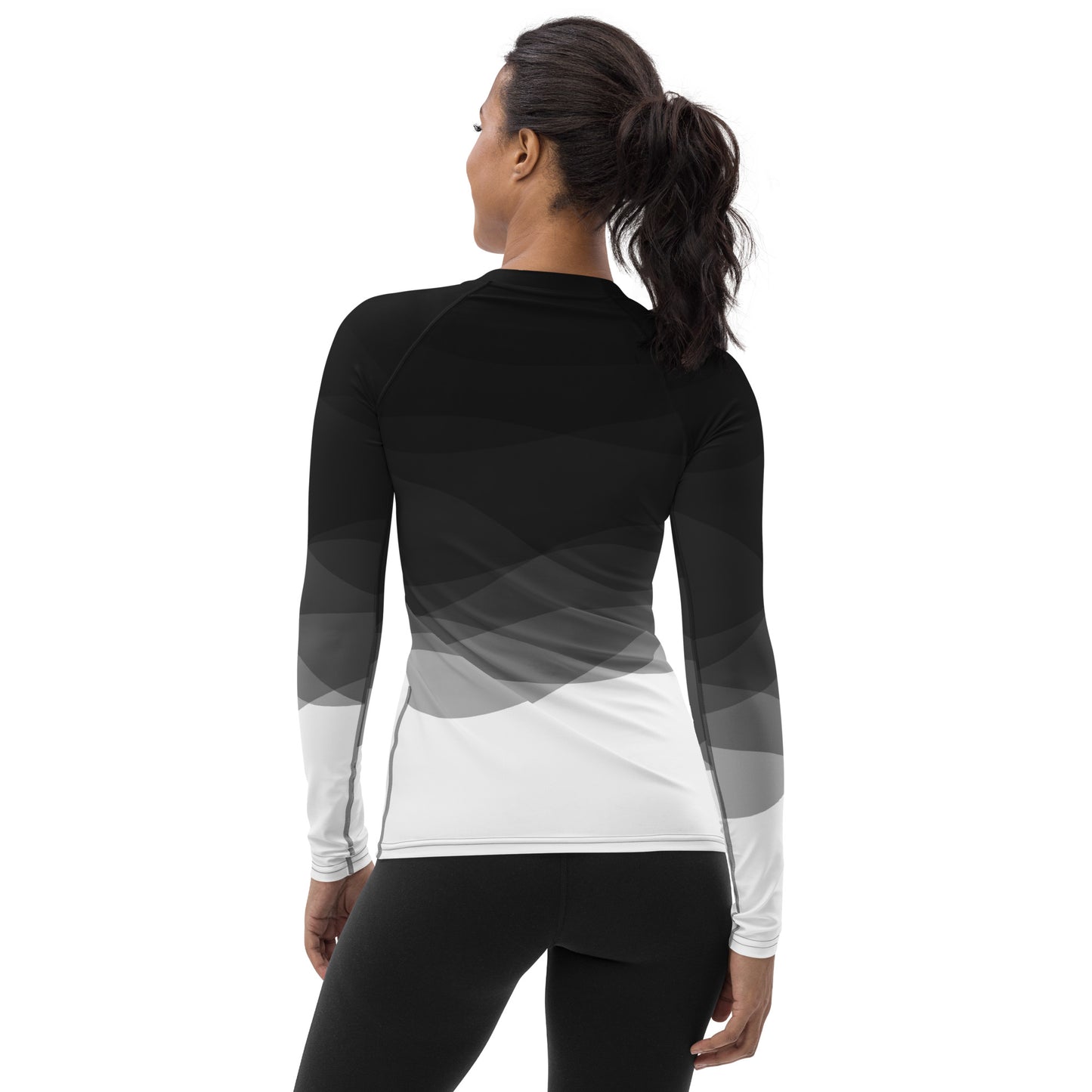 Graphite Waves Women's Rash Guard