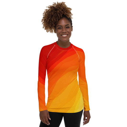 Molten Waves Women's Rash Guard
