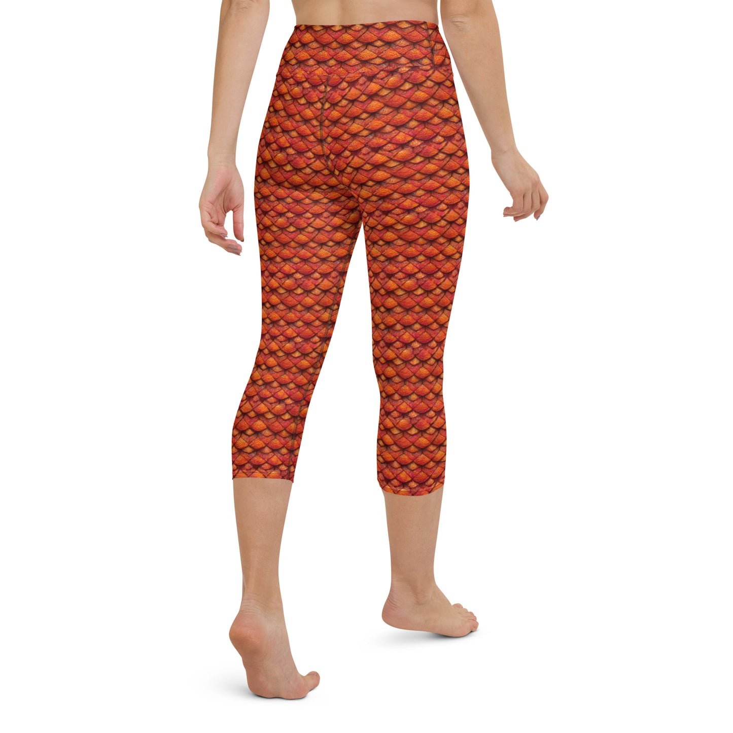 Kurtalor, the Infernal Sentinel of Joy and Peace Yoga Capri Leggings