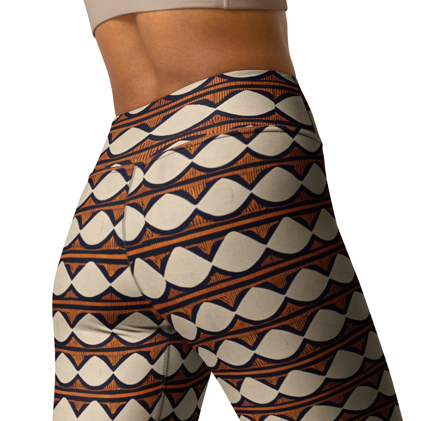 Kilimanjaro Creamsicle Yoga Leggings