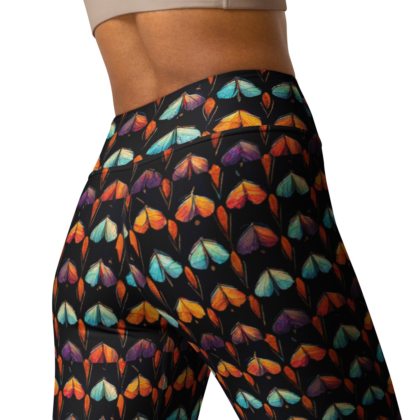 Quilted Wings Yoga Leggings