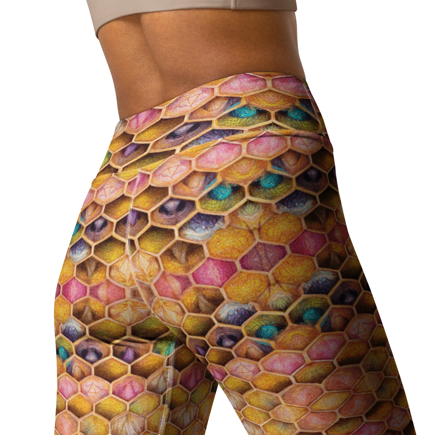 Rainbow Hive Radiance Yoga Leggings