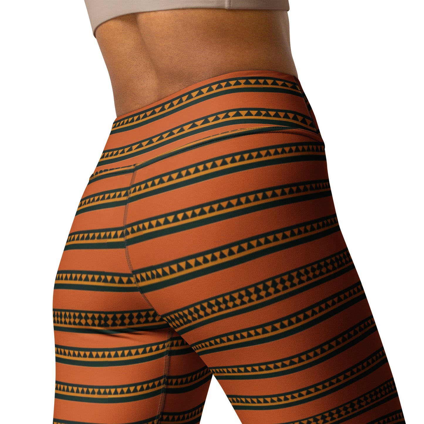 Timbuktu Tangerine Tapestry Yoga Leggings