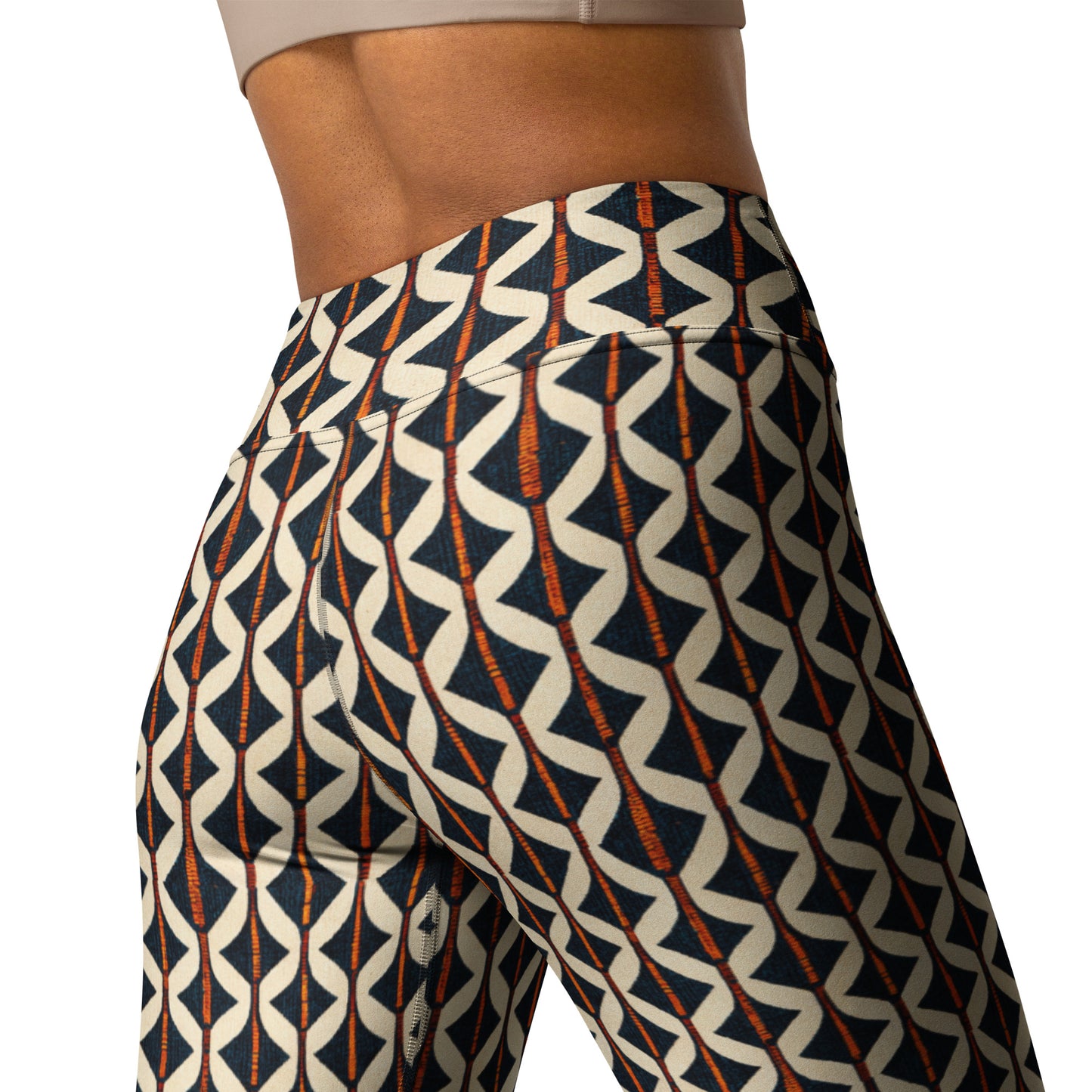 Tribal Tones In Harmony Yoga Leggings