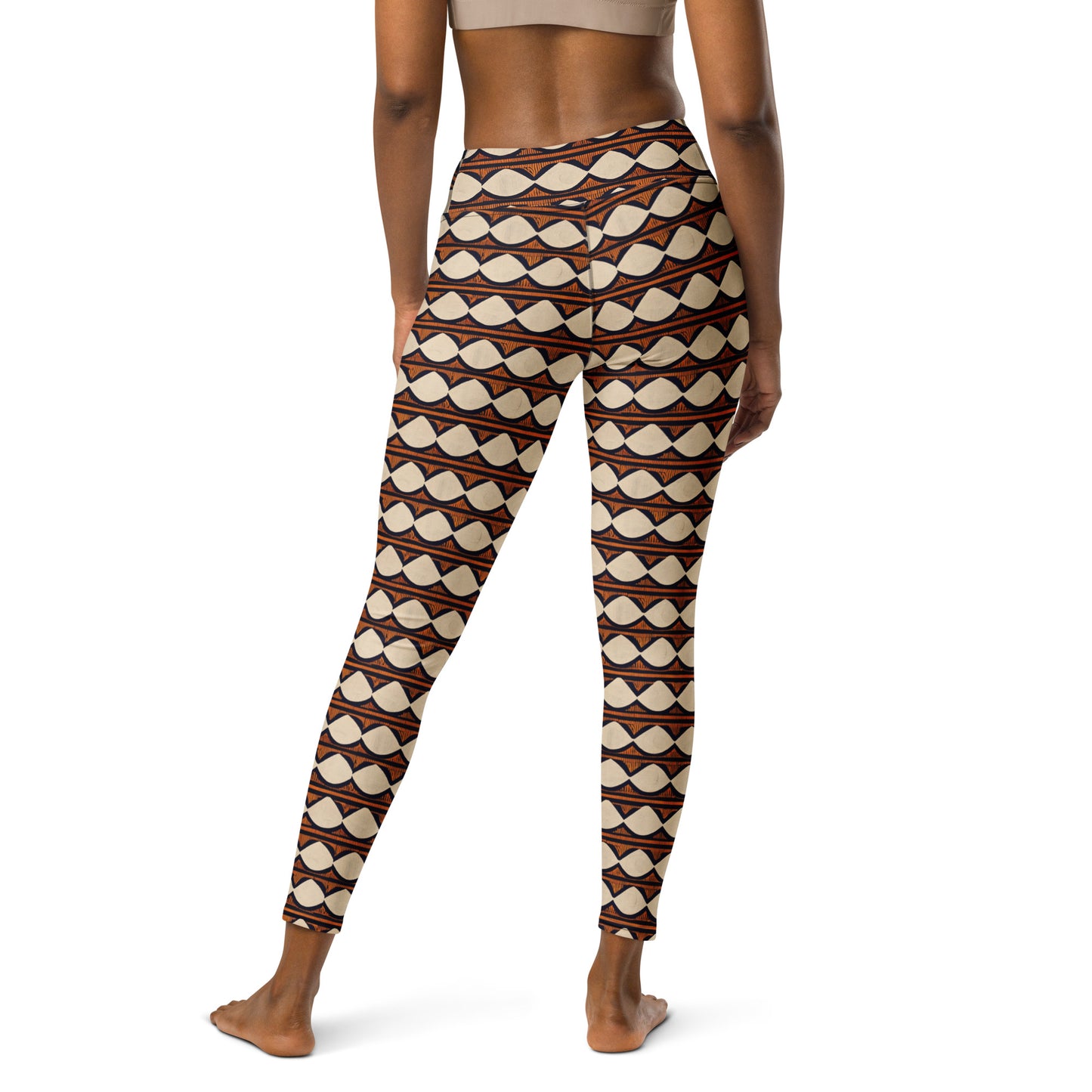 Kilimanjaro Creamsicle Yoga Leggings