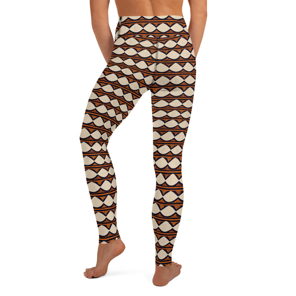 Kilimanjaro Creamsicle Yoga Leggings