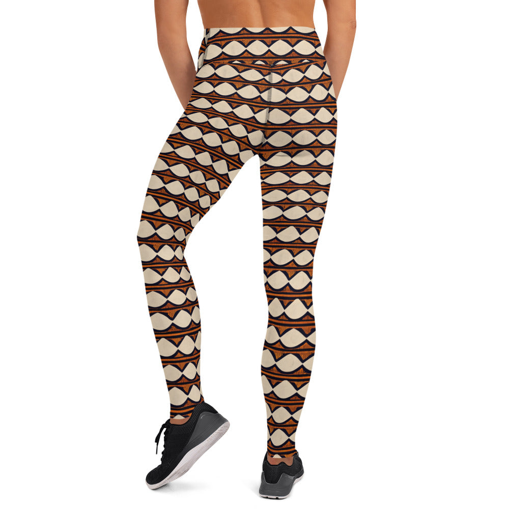 Kilimanjaro Creamsicle Yoga Leggings