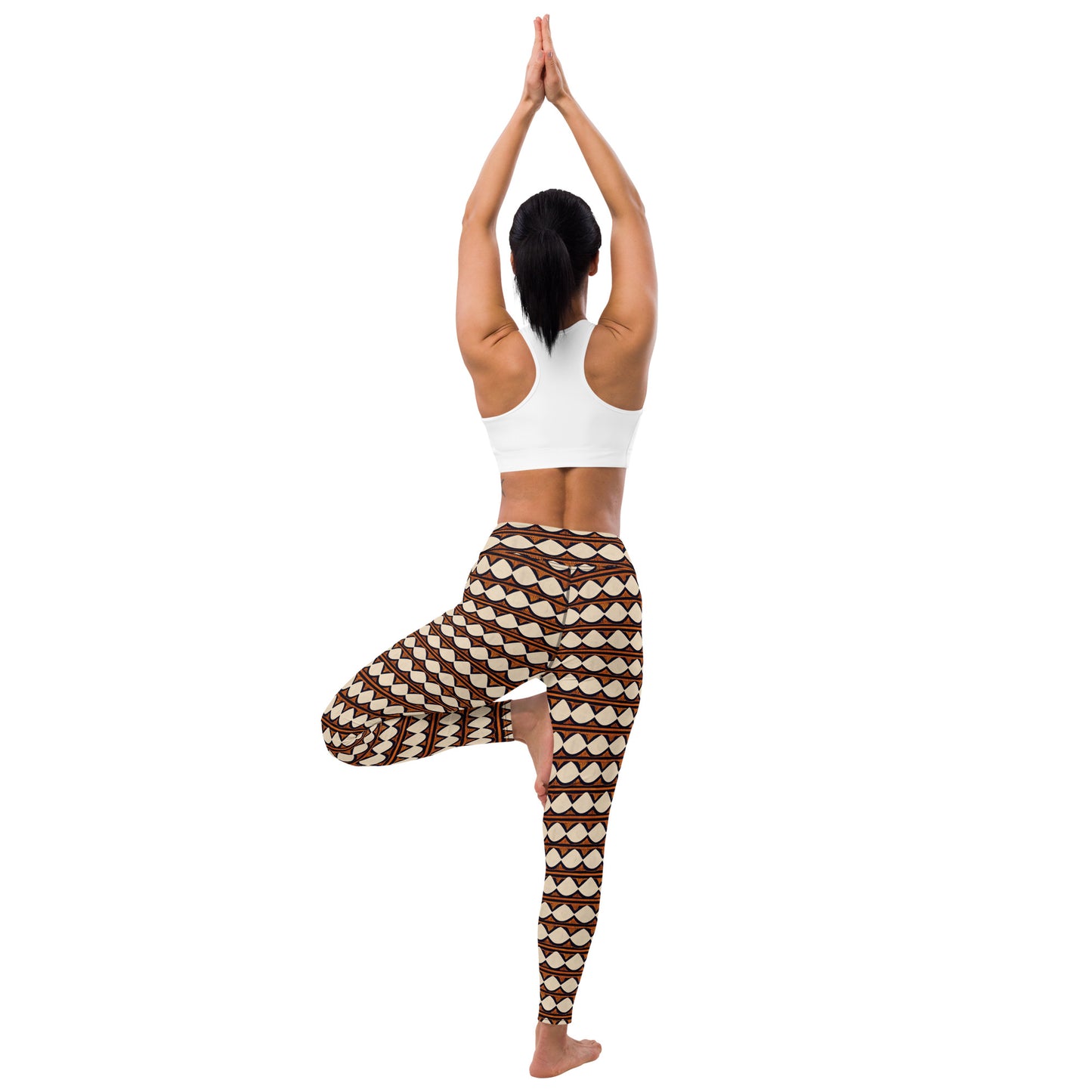 Kilimanjaro Creamsicle Yoga Leggings