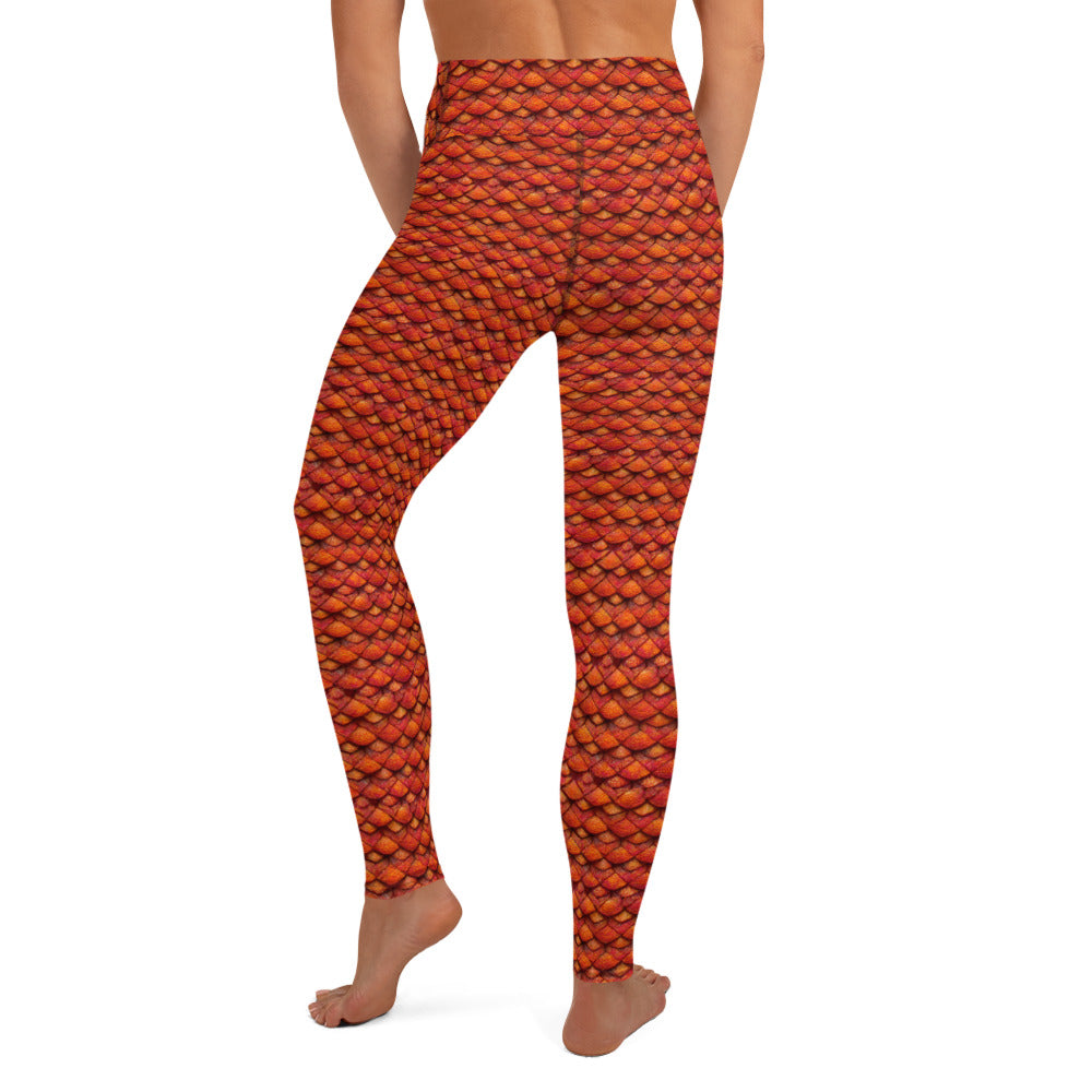 Kurtalor, the Infernal Sentinel of Joy and Peace Yoga Leggings