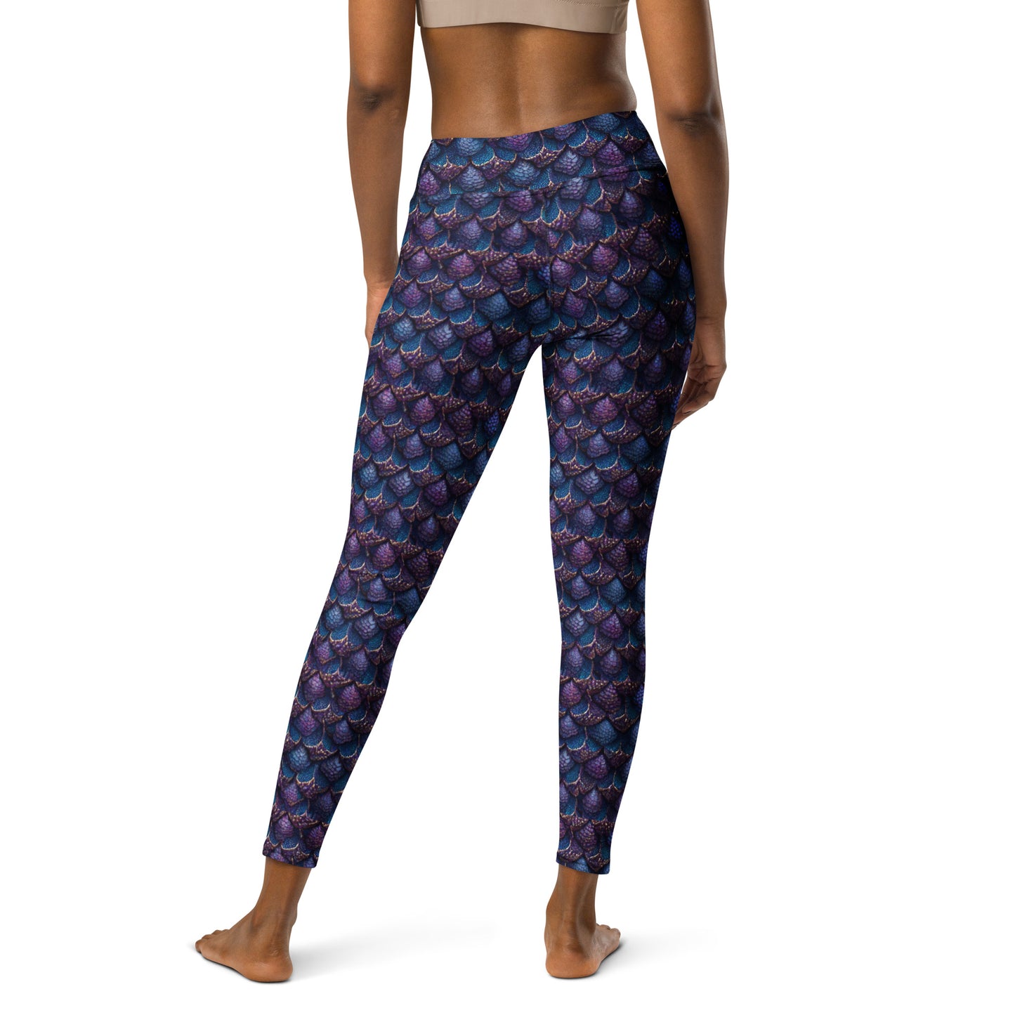 Luminosa, the Radiant Amethyst Drakon Yoga Leggings