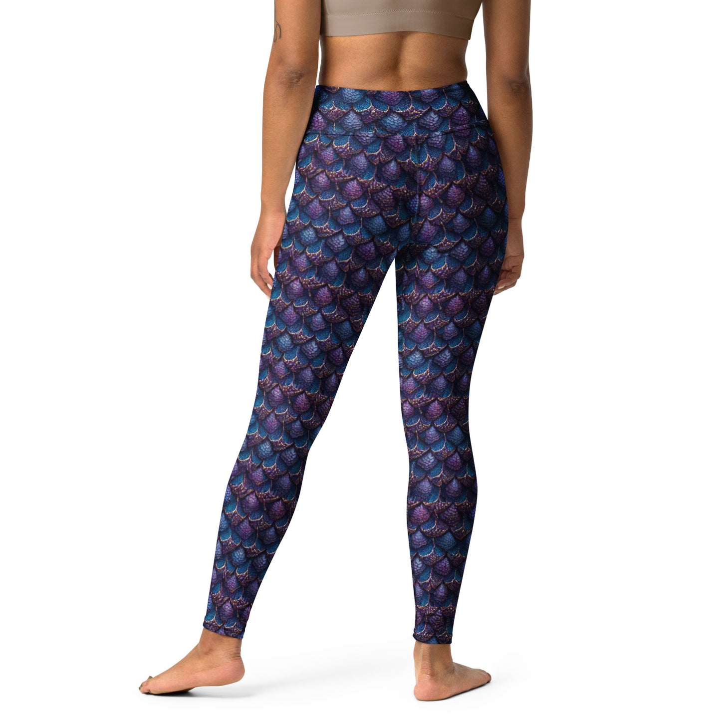 Luminosa, the Radiant Amethyst Drakon Yoga Leggings