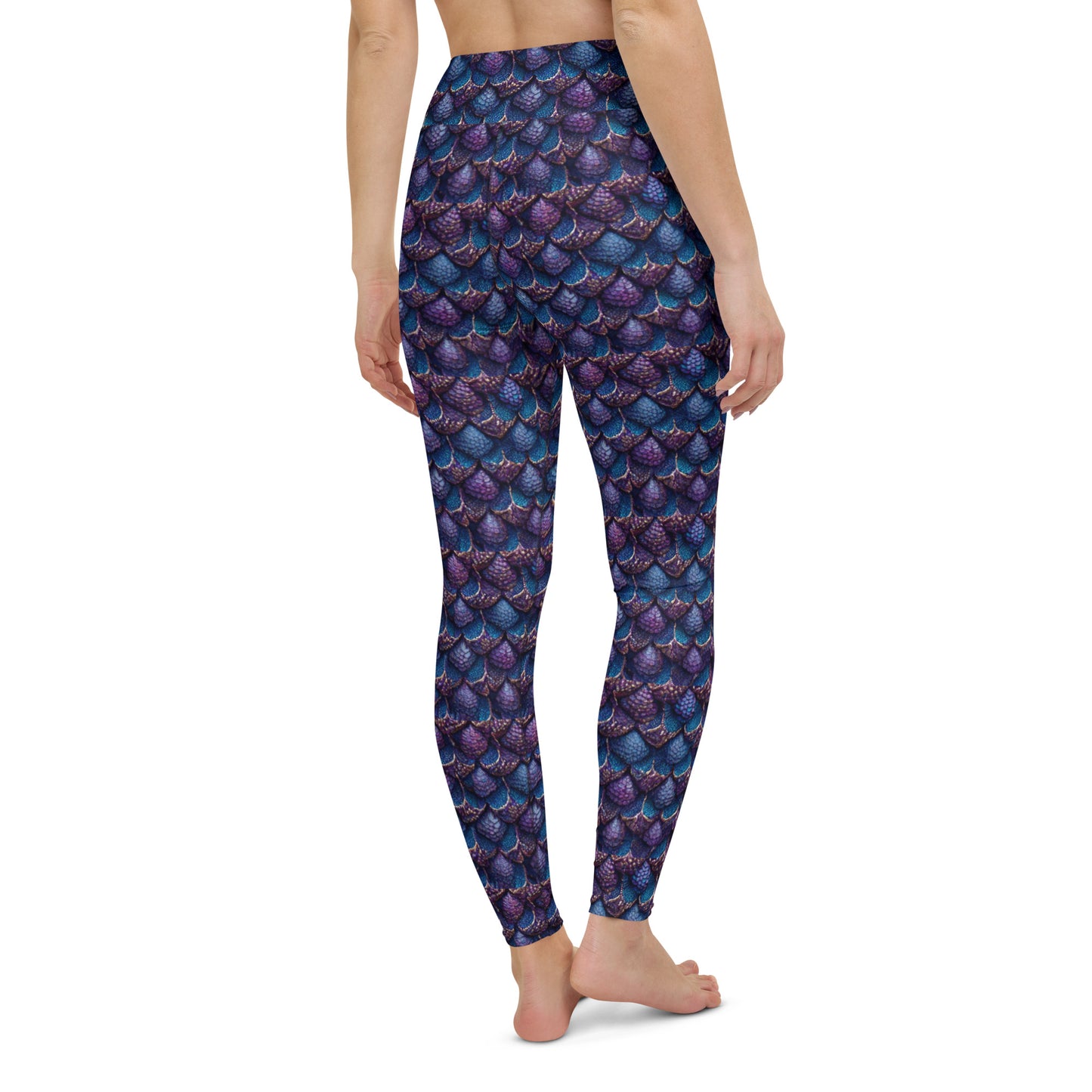 Luminosa, the Radiant Amethyst Drakon Yoga Leggings