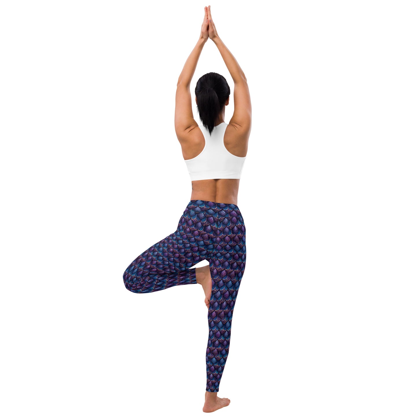 Luminosa, the Radiant Amethyst Drakon Yoga Leggings