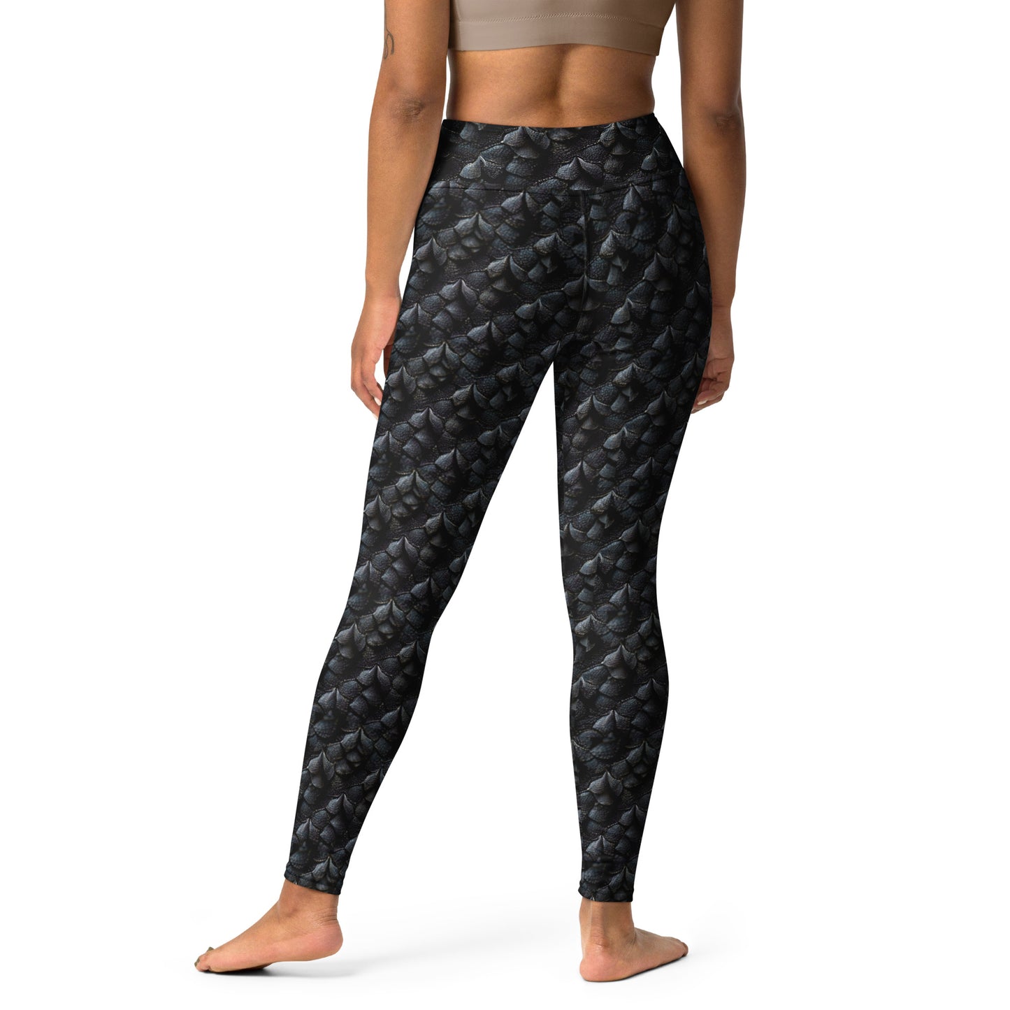 Onyxxor, the Cliff Sentinel Dragon Yoga Leggings