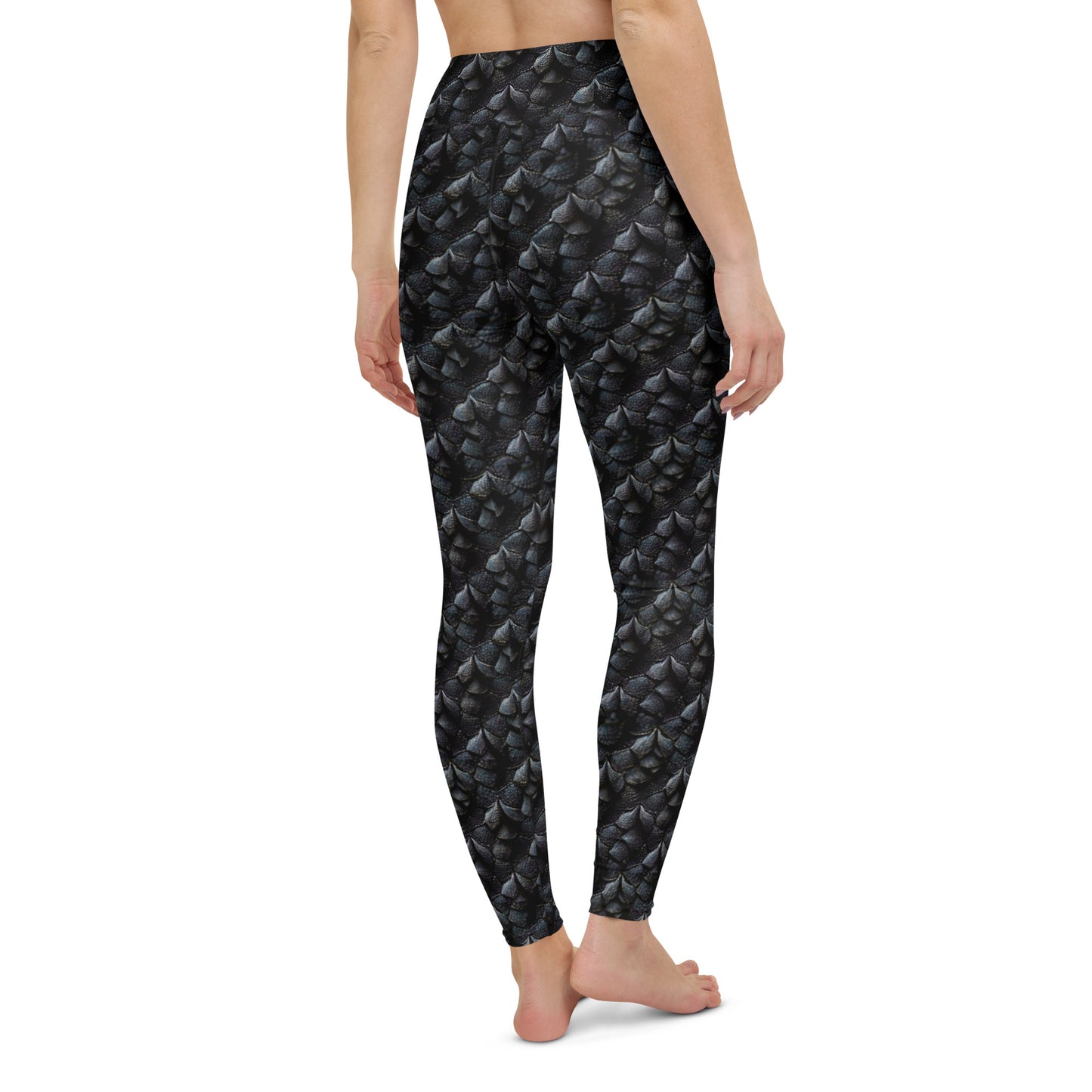 Onyxxor, the Cliff Sentinel Dragon Yoga Leggings