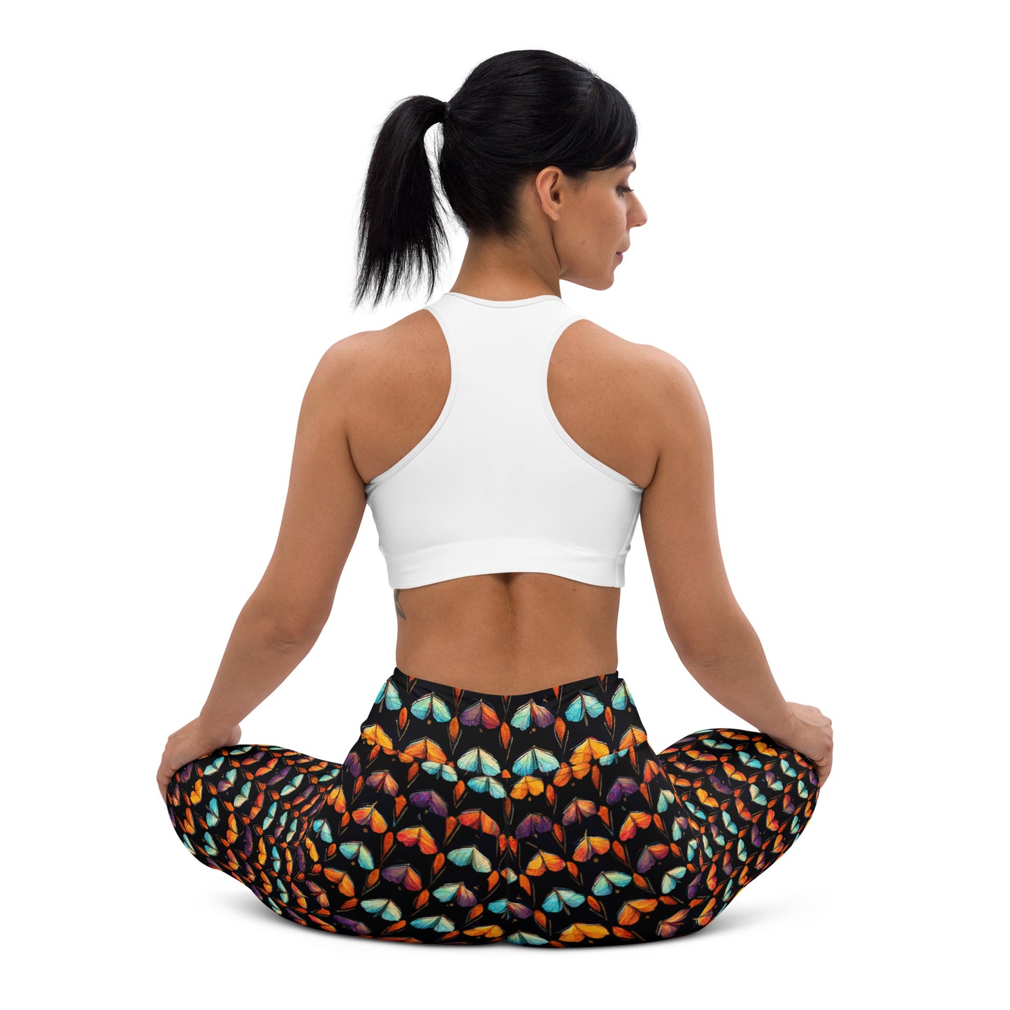 Quilted Wings Yoga Leggings