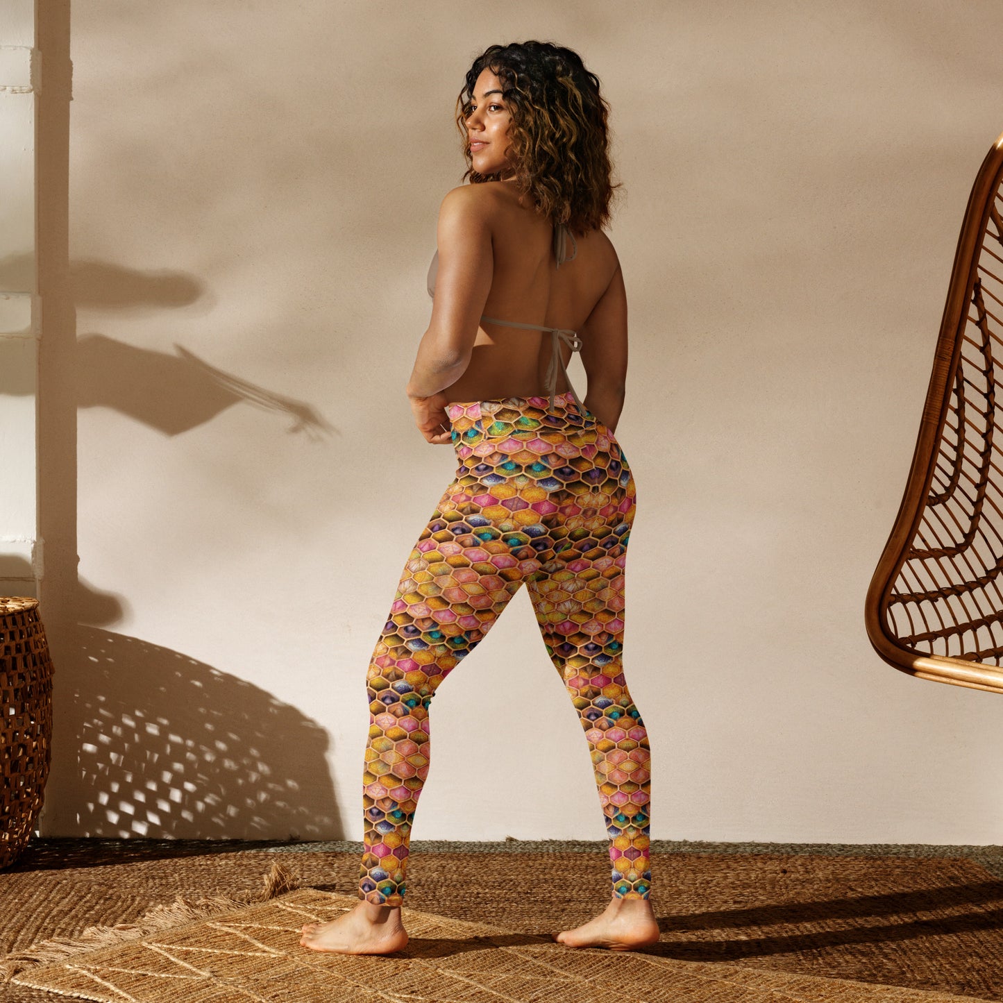 Rainbow Hive Radiance Yoga Leggings