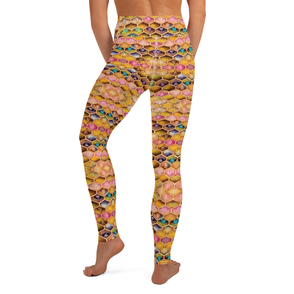 Rainbow Hive Radiance Yoga Leggings