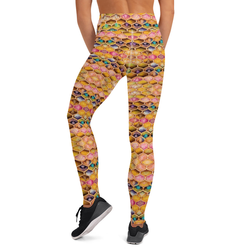 Rainbow Hive Radiance Yoga Leggings