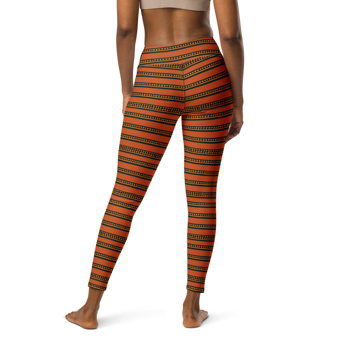 Timbuktu Tangerine Tapestry Yoga Leggings