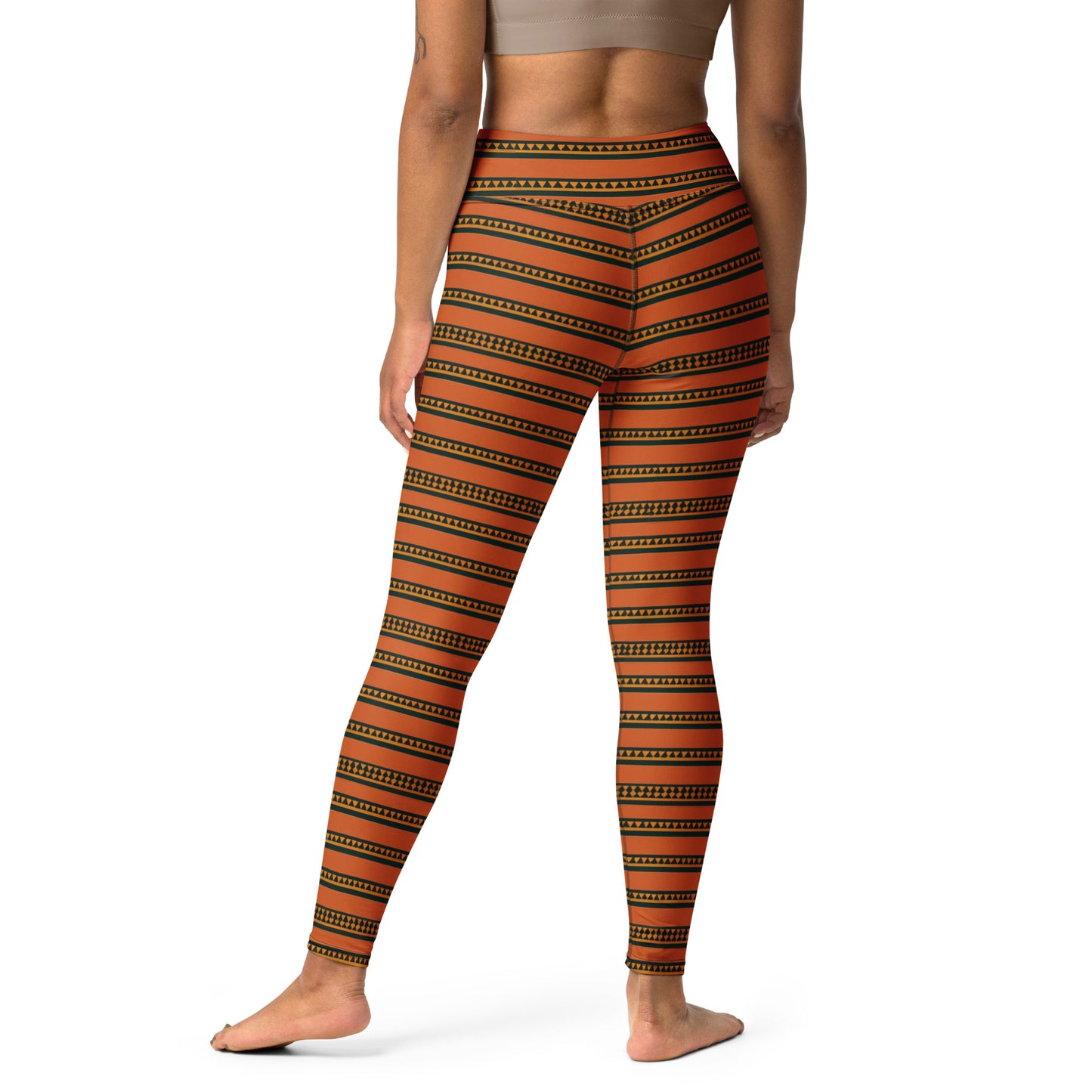 Timbuktu Tangerine Tapestry Yoga Leggings