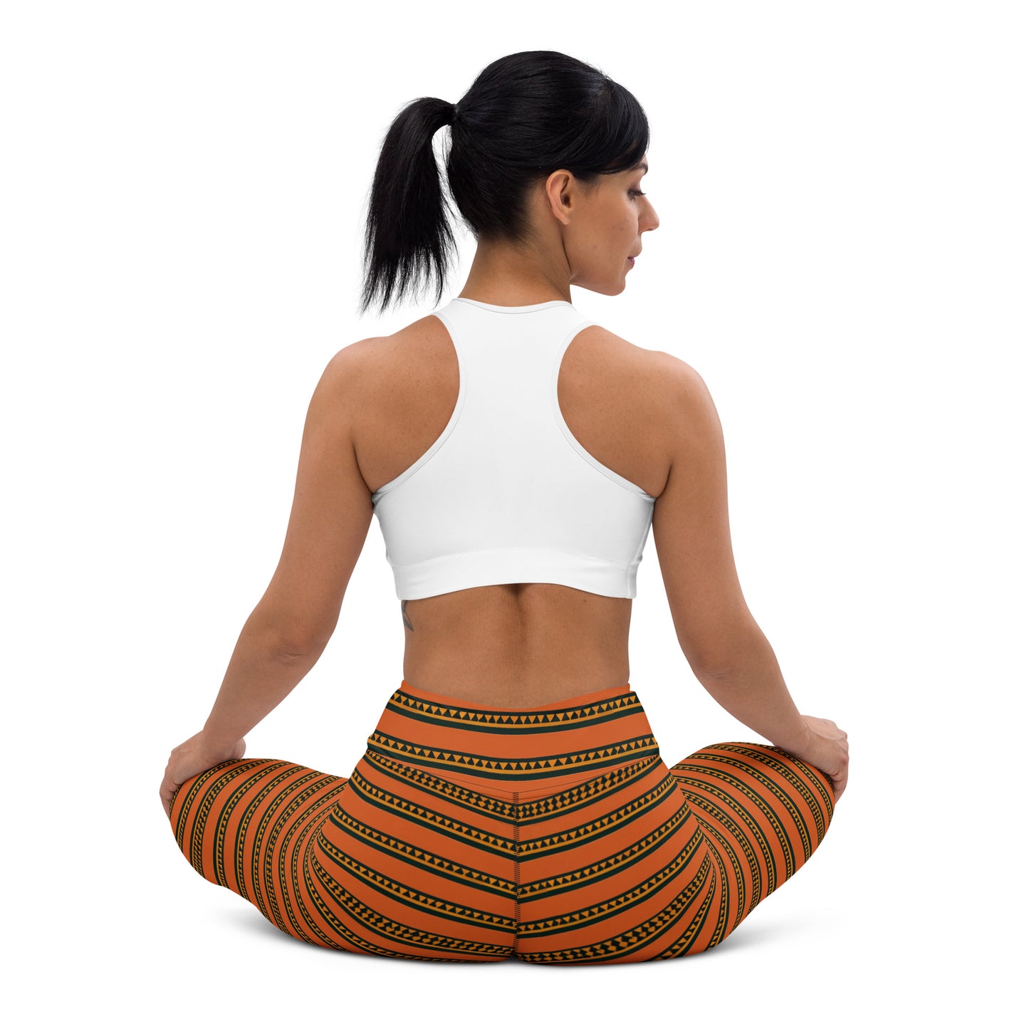 Timbuktu Tangerine Tapestry Yoga Leggings