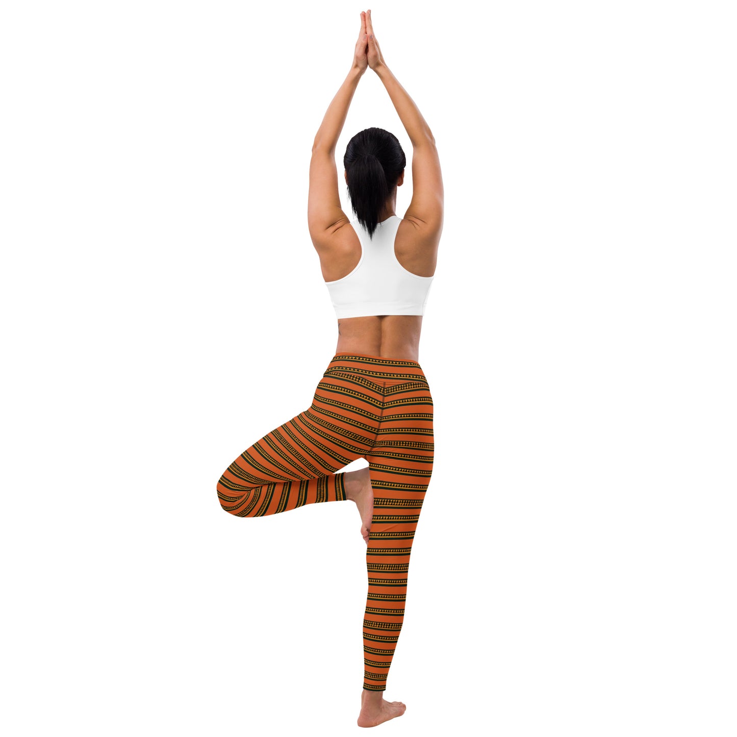 Timbuktu Tangerine Tapestry Yoga Leggings