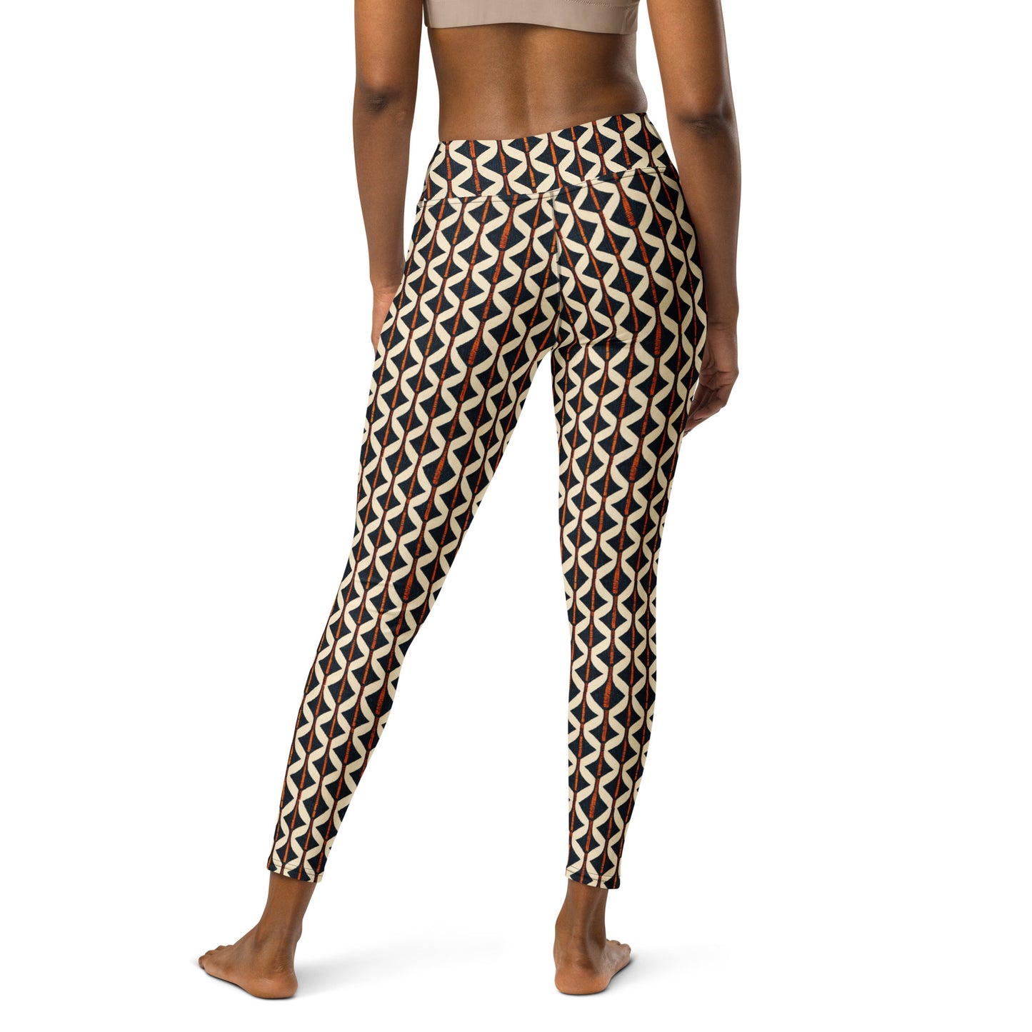 Tribal Tones In Harmony Yoga Leggings