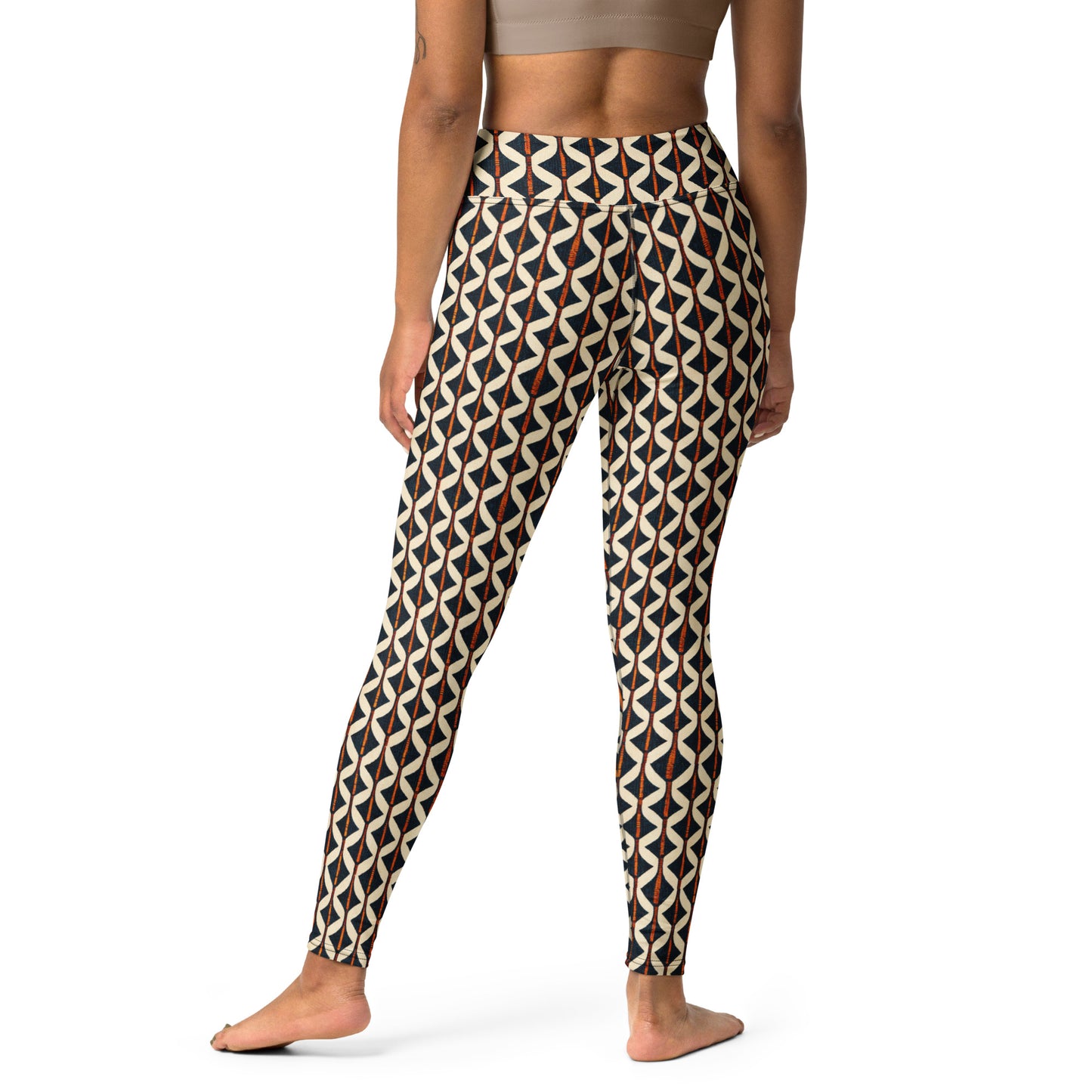 Tribal Tones In Harmony Yoga Leggings